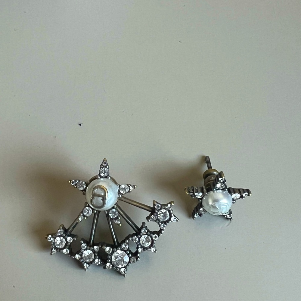 Christian Dior Crystal Star Earrings